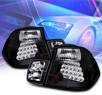 Sonar® LED Tail Lights (Black) - 99-01 BMW 330i E46 4dr Sedan