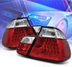 Sonar® LED Tail Lights (Red/Clear) - 99-01 BMW 323i E46 4dr Sedan