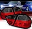 Sonar® LED Tail Lights (Red/Smoke) - 06-08 BMW 323i E90 4dr. Sedan
