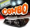HID Xenon + Sonar® Halo Projector Headlights (Black) - 07-08 BMW 335xi E90 4dr.