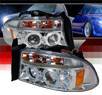 SPEC-D® Halo LED Projector Headlights - 98-03 Dodge Durango