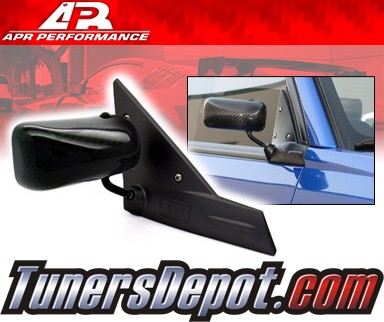 APR® Formula GT3 Carbon Fiber Side View Mirrors - 02-07 Subaru Impreza WRX (Black Base)