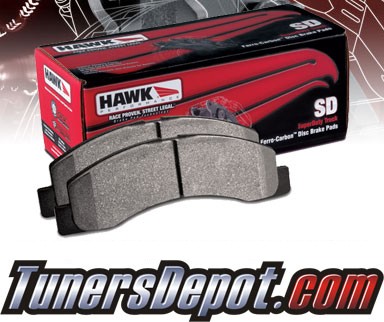 HAWK® HP SUPERDUTY Brake Pads (FRONT) - 1997 Jeep Wrangler (97-06TJ) Sport 