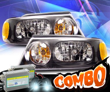 HID Xenon + KS® Crystal Headlights (Black) - 98-02 Lincoln Navigator
