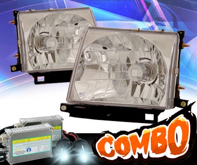 HID Xenon + KS® Crystal Headlights (Chrome) - 97-00 Toyota Tacoma