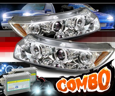 HID Xenon + Sonar® Halo Projector Headlights - 06-11 Honda Civic 2dr.