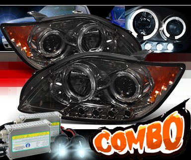 HID Xenon + Sonar® Halo Projector Headlights (Smoke) - 05-10 Scion tC
