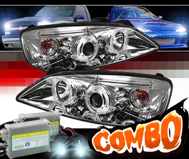 HID Xenon + Sonar® LED CCFL Halo Projector Headlights - 05-08 Pontiac G6 2/4dr