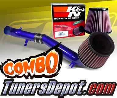 K&N® Air Filter + CPT® Cold Air Intake System (Blue) - 08-15 Scion xB 2.4L 4cyl