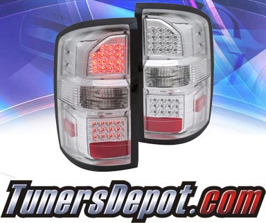 KS® LED Tail Lights (All Chrome) - 14-15 GMC Sierra
