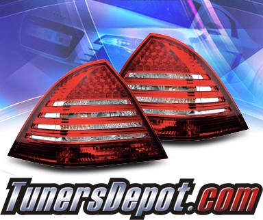 KS® LED Tail Lights (Red/Clear) - 01-04 Mercedes-Benz C320 W203 Sedan