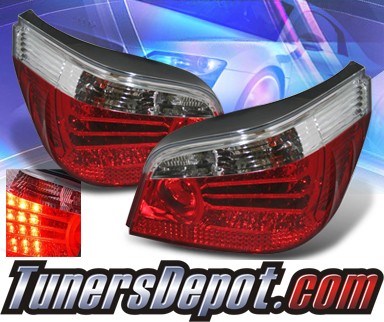 KS® LED Tail Lights (Red/Clear) - 04-07 BMW 525i E60 Sedan