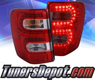 KS® LED Tail Lights (Red/Clear) - 99-04 Jeep Grand Cherokee