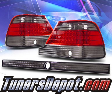 KS LED Tail Lights Red Smoke 9599 MercedesBenz S600 W140