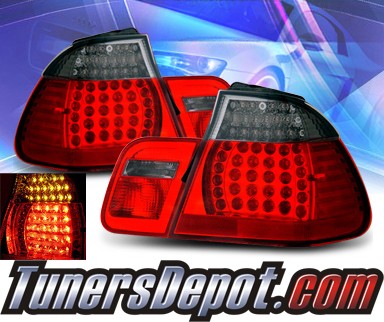 KS® LED Tail Lights (Red/Smoke) - 99-01 BMW 323Ci E46 2dr. exc. Convertible