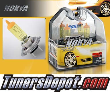 NOKYA® Arctic Yellow Headlight Bulbs (High Beam) - 07-08 VW Volkswagen Jetta w/ Replaceable Halogen Bulbs (H7)