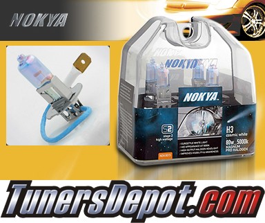 NOKYA® Cosmic White Fog Light Bulbs - 02-03 Mazda Protege5 (H3)