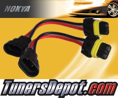 NOKYA® Heavy Duty Headlight Harnesses (High Beam) - 00-01 BMW Z3 Coupe, w/ Replaceable Halogen Bulbs (9005/HB3)