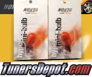 NOKYA® Hyper Amber Rear Turn Signal Light Bulbs - 2009 Honda Civic 4dr Sedan
