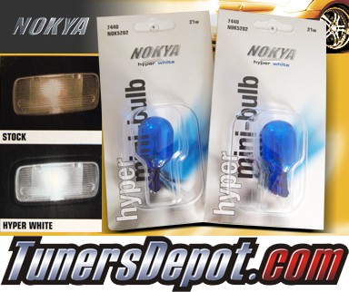 NOKYA® Hyper White Front Turn Signal Light Bulbs - 2010 Honda CRV CR-V 