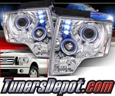 SPEC-D® Halo LED Projector Headlights - 09-13 Ford F150 F-150