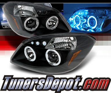 SPEC-D® Halo LED Projector Headlights (Black) - 05-10 Chevy Cobalt