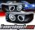 SPEC-D® Halo LED Projector Headlights (Black) - 99-06 GMC Sierra Denali