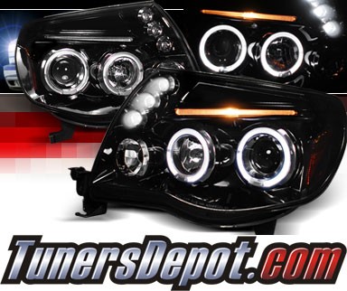 SPEC-D® Halo LED Projector Headlights (Glossy Black) - 05-11 Toyota Tacoma