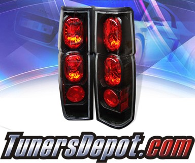 Sonar® Altezza Tail Lights (Black) - 86-97 Nissan Frontier
