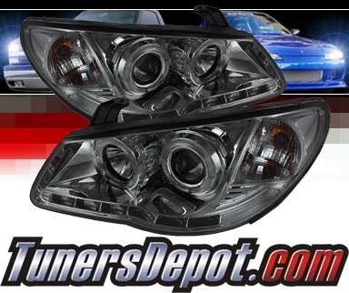Sonar® DRL LED Halo Projector Headlights (Smoke) - 07-10 Hyundai Elantra