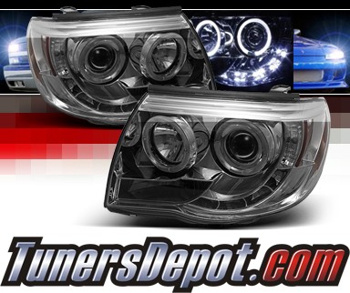 Sonar® LED Halo Projector Headlights (Smoke) - 05-11 Toyota Tacoma