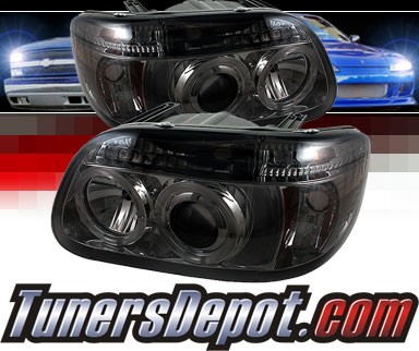 Sonar® LED Halo Projector Headlights (Smoke) - 95-01 Ford Explorer