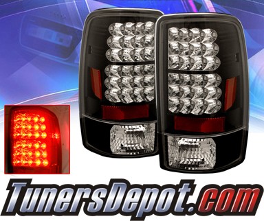 Sonar® LED Tail Lights (Black) - 00-06 Chevy Tahoe (w/o barn doors)