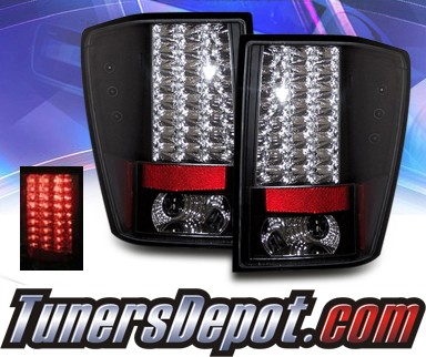 Sonar® LED Tail Lights (Black) - 05-06 Jeep Grand Cherokee