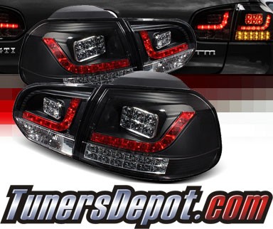 Sonar® LED Tail Lights (Black) - 10-12 VW Volkswagen Golf