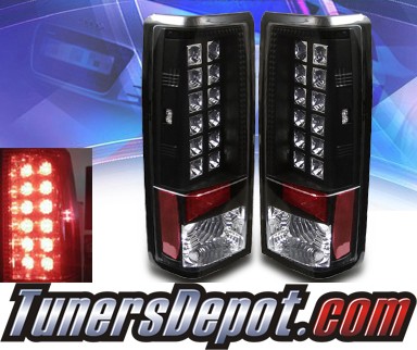 Sonar® LED Tail Lights (Black) - 85-05 Chevy Astro Van