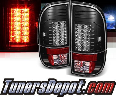 Sonar® LED Tail Lights (Black) - 99-07 Ford F-450 F450 (Gen 2)