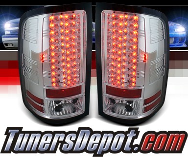 Sonar® LED Tail Lights (Chrome) - 07-13 GMC Sierra