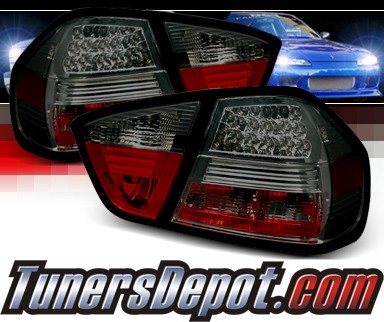 Sonar® LED Tail Lights (Smoke) - 06-08 BMW 328i E90 4dr. Sedan