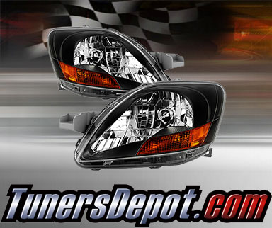TD® Crystal Headlights (Black) - 06-12 Toyota Yaris 4dr (Exc. 09-12 S Model)