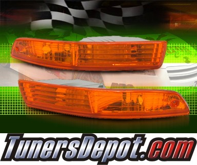 TD® Front Bumper Signal Lights (Amber) - 94-97 Acura Integra (JDM Style)