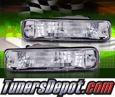 TD® Front Bumper Signal Lights (Clear) - 90-91 Acura Integra