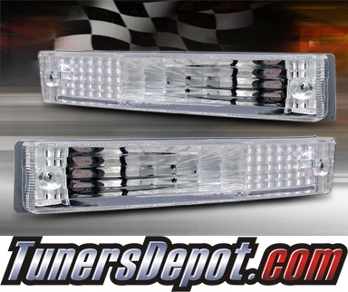 TD® Front Bumper Signal Lights (Clear) - 90-91 Honda Civic