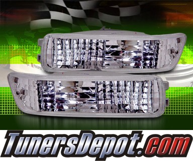 TD® Front Bumper Signal Lights (Clear) - 92-93 Acura Integra