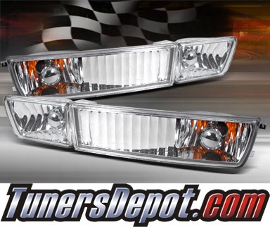 TD® Front Bumper Signal Lights (Clear) - 93-98 VW Golf III with Fog Lights (Clear)