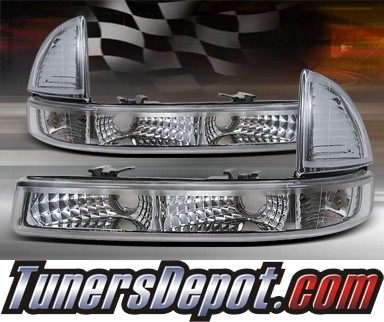 TD® Front Bumper Signal Lights (Euro Clear) - 97-04 Dodge Dakota