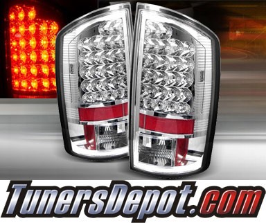 TD® LED Tail Lights (Chrome) - 07-08 Dodge Ram Pickup 1500