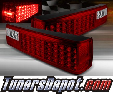 TD® LED Tail Lights (Red/Clear) - 87-93 Ford Mustang