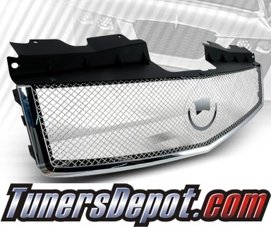 TD® Mesh Front Grill Grille (Chrome) - 03-07 Cadillac CTS (Incl CTS-V)