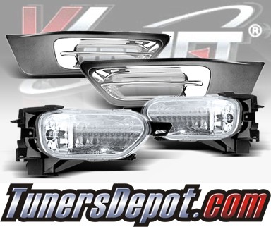 WINJET® OEM Style Fog Light Kit (Clear) - 02-04 Honda CRV CR-V